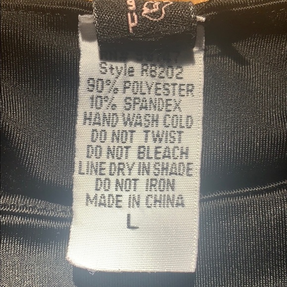 SHEAR SHAPEWEAR TOP BLACK SZ L - Picture 5 of 8